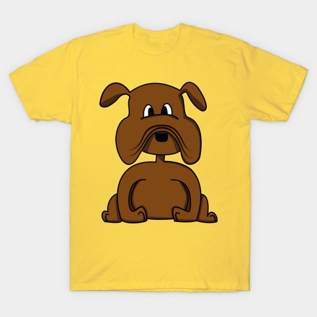 cartoon style dog T-Shirt by Alesiart